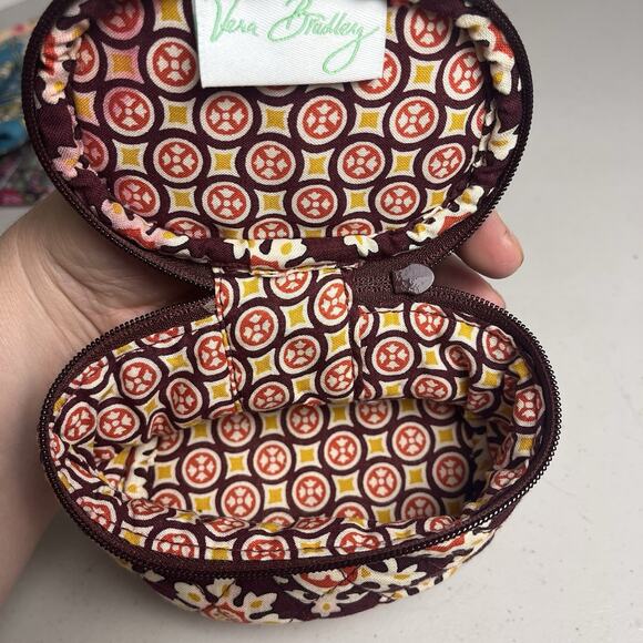 Vera Bradley Accessory Lot Crossbody Purse Trifold Wallet Cosmetic Bag & Pencils - Picture 10 of 16